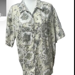 Billabong Shirt Men's Extra Large Floral Aloha Hawaiian Collared Camp Button Up